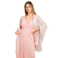 Dusty Pink - Front - Krisp Lurex Shawl