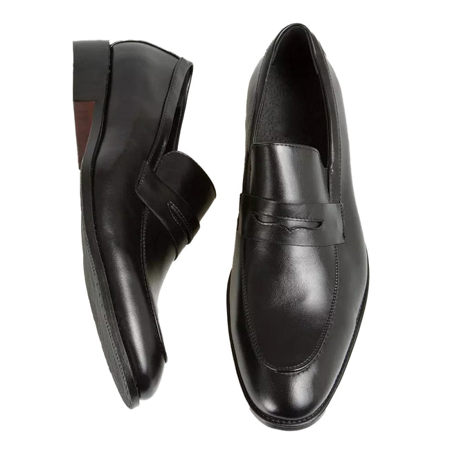 Black - Lifestyle - Krisp Mens Classic Leather Loafers