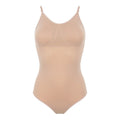 Nude - Front - Silky Dance Girls Padded Low Back Onesie