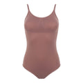 Dark Nude - Front - Silky Dance Girls Padded Low Back Onesie