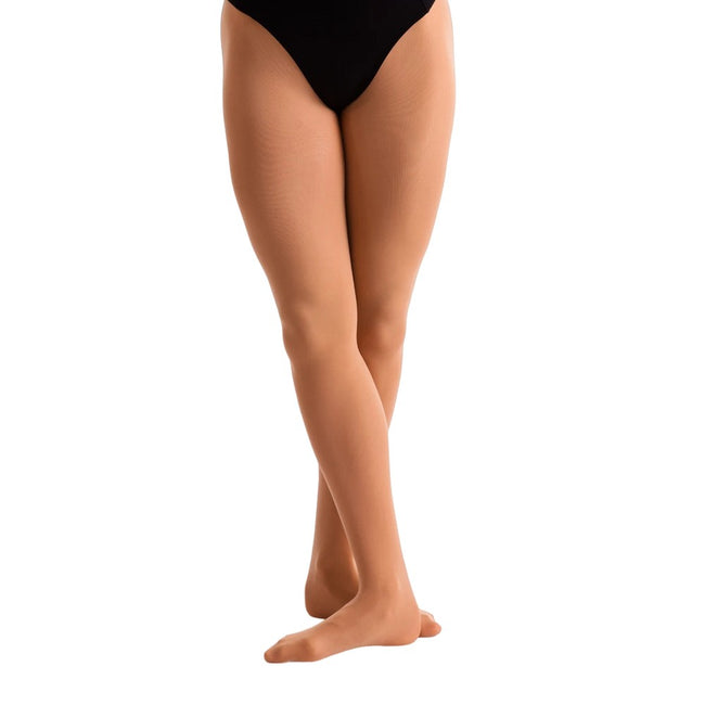 Light Suntan - Front - Silky Dance Girls Footed Ballet Tights