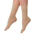 Tan - Front - Silky Dance Girls Essentials Ballet Socks