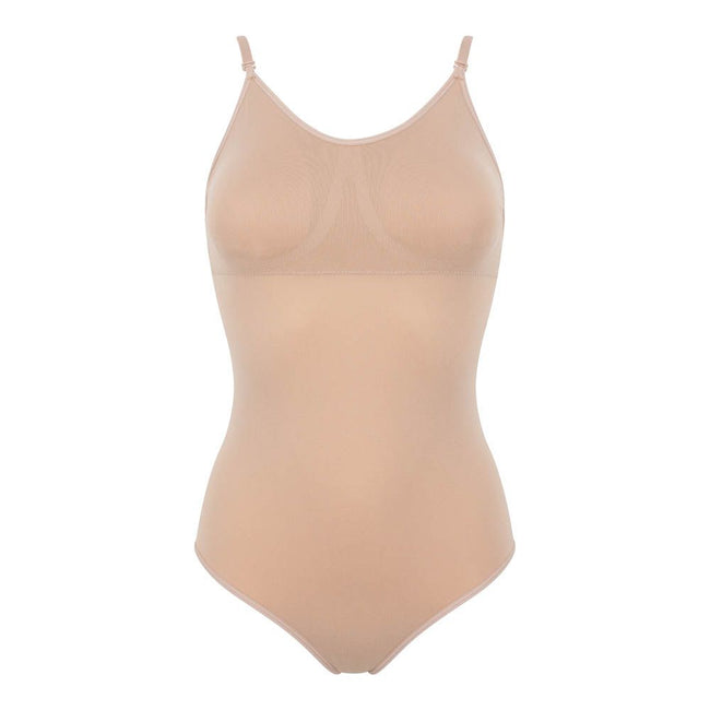 Nude - Front - Silky Dance Womens-Ladies Low Back Onesie