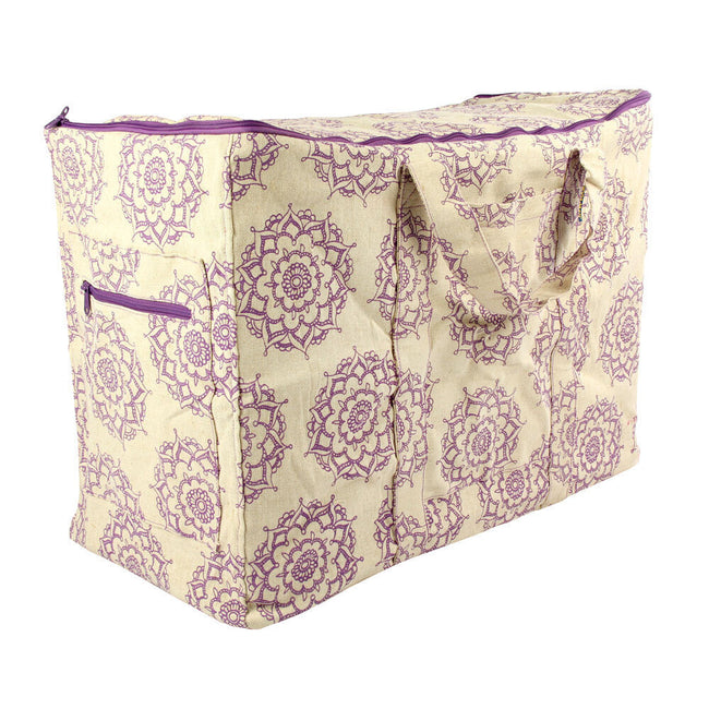 Purple - Back - Yoga-Mad Mandala Kit Bag