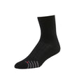 Black - Front - Base 33 Mens Sports Crew Socks