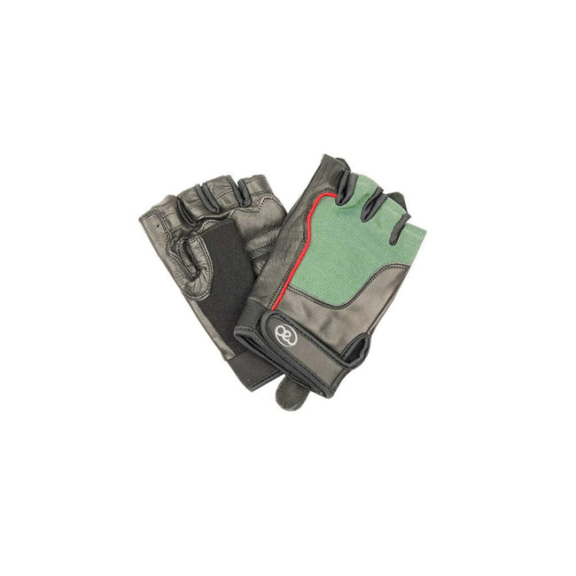 Black-Red-Green - Front - Fitness Mad Leather Cross Training Gloves