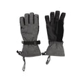 Gray - Pack Shot - Mountain Warehouse Mens Lodge Ski Gloves