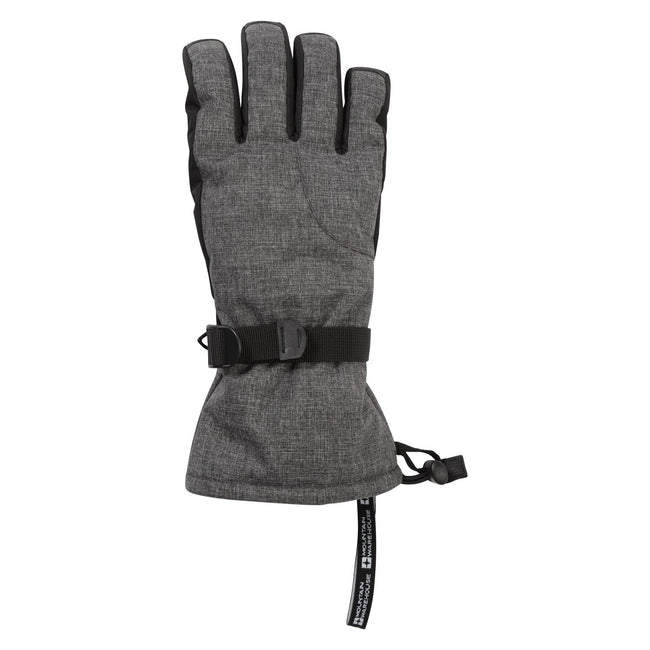 Gray - Front - Mountain Warehouse Mens Lodge Ski Gloves