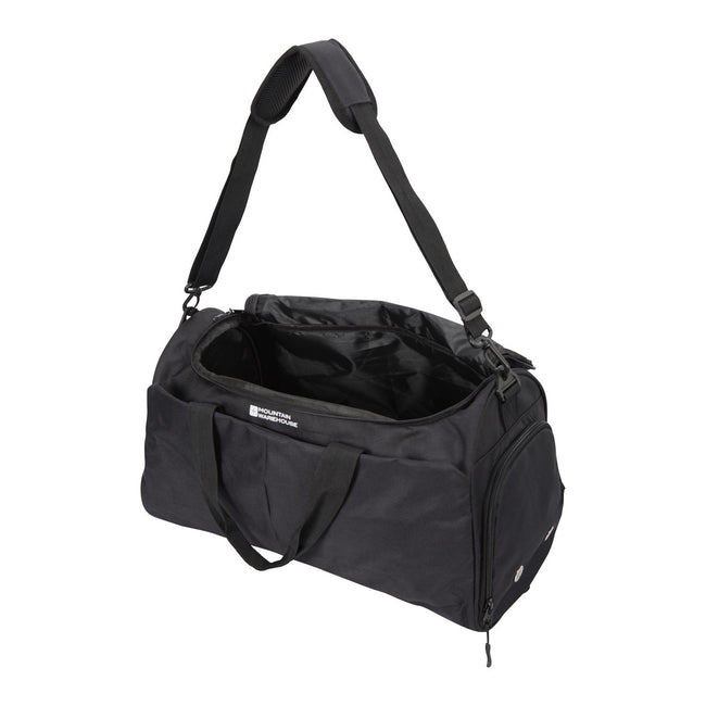 Black - Pack Shot - Mountain Warehouse Gym 5.2gal Duffle Bag