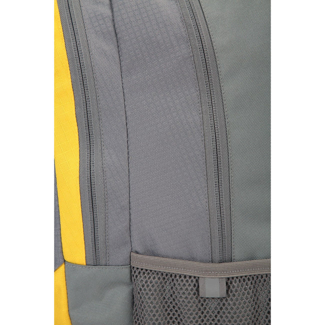 Gray-Yellow - Close up - Mountain Warehouse 6 gallon Laptop Bag