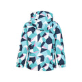 Teal - Back - Mountain Warehouse Childrens-Kids Honey Geometric Ski Jacket