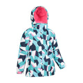 Teal - Side - Mountain Warehouse Childrens-Kids Honey Geometric Ski Jacket