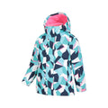 Teal - Lifestyle - Mountain Warehouse Childrens-Kids Honey Geometric Ski Jacket