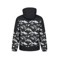 Charcoal-White - Back - Mountain Warehouse Mens Shadow II Printed Ski Jacket