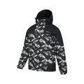 Charcoal-White - Lifestyle - Mountain Warehouse Mens Shadow II Printed Ski Jacket