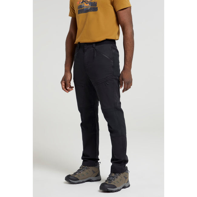 Black - Front - Mountain Warehouse Mens Jungle Hiking Trousers