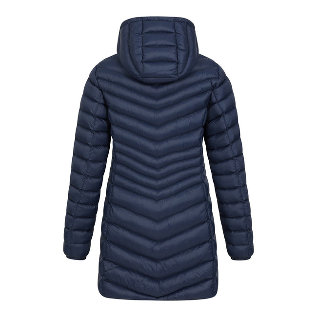 Navy - Back - Mountain Warehouse Womens-Ladies Florence Long Padded Jacket