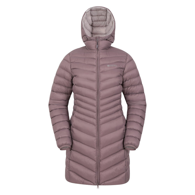 Rose - Front - Mountain Warehouse Womens-Ladies Florence Long Padded Jacket