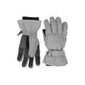 Gray - Side - Mountain Warehouse Childrens-Kids Reflective Winter Gloves