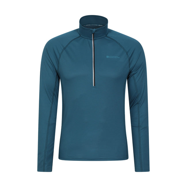Petrol - Front - Mountain Warehouse Mens Approach Lightweight Midlayer