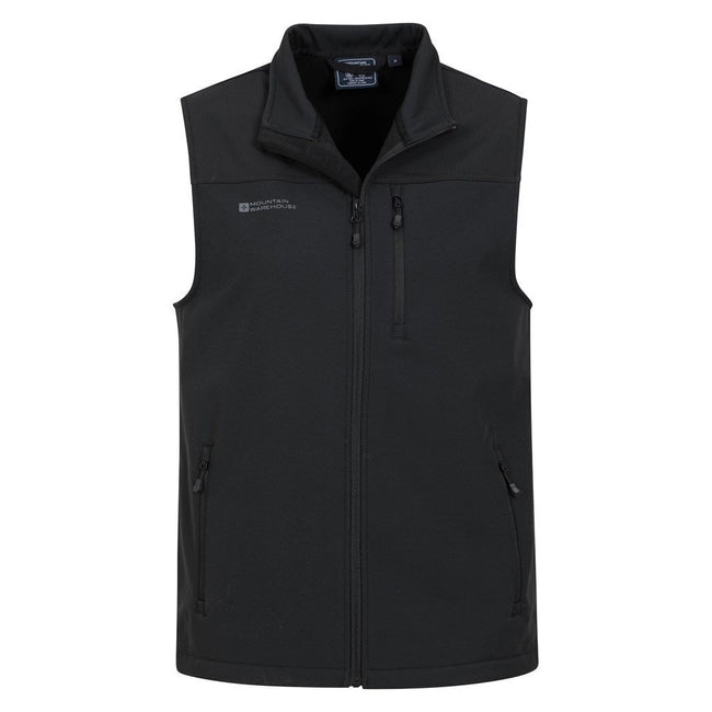 Black - Pack Shot - Mountain Warehouse Mens Grasmere Vest