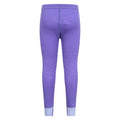Purple - Back - Mountain Warehouse Childrens-Kids Merino Wool Base Layer Bottoms