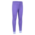 Purple - Lifestyle - Mountain Warehouse Childrens-Kids Merino Wool Base Layer Bottoms