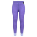 Purple - Front - Mountain Warehouse Childrens-Kids Merino Wool Base Layer Bottoms
