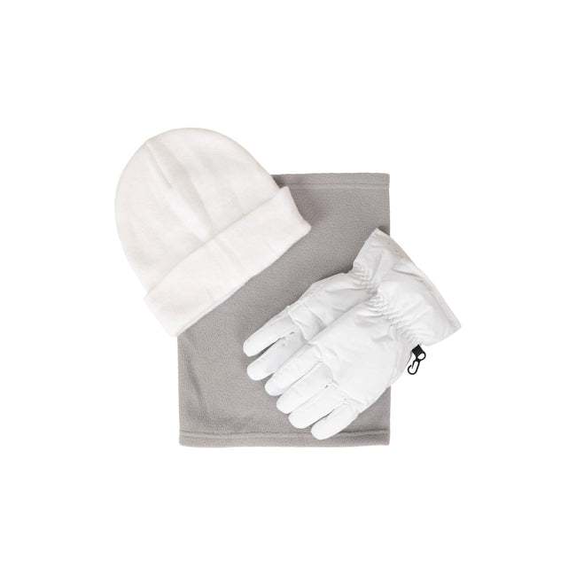 Off White - Front - Mountain Warehouse Womens-Ladies Snow Accessories Set