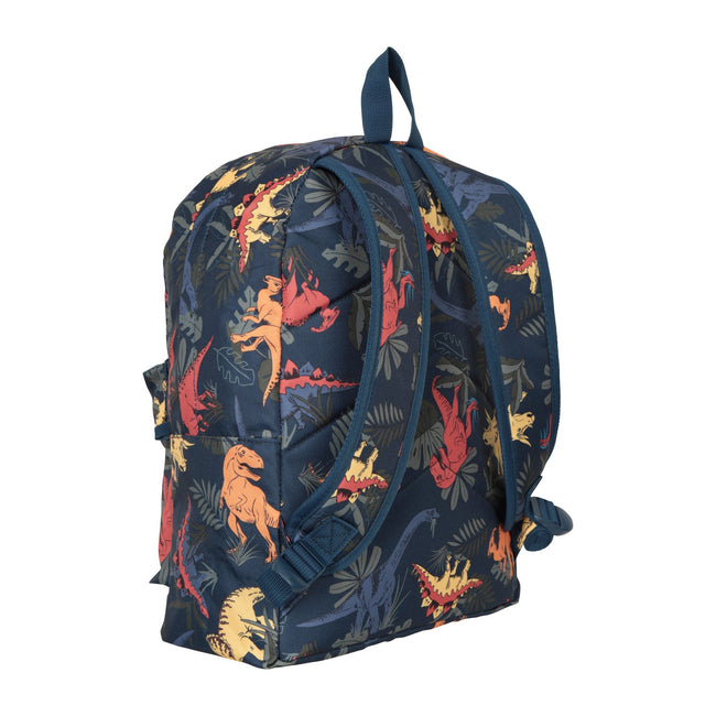 Blue-Orange-Yellow - Back - Mountain Warehouse Bookworm Dinosaur 5.2gal Knapsack Set