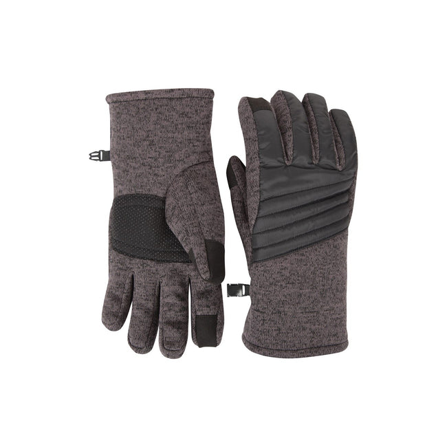 Gray - Lifestyle - Mountain Warehouse Mens Padded Waterproof Gloves