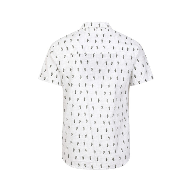 White - Back - Mountain Warehouse Mens Preston Illustration Shirt