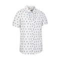 White - Side - Mountain Warehouse Mens Preston Illustration Shirt