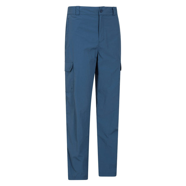 Blue - Side - Mountain Warehouse Mens Explore Regular Pants