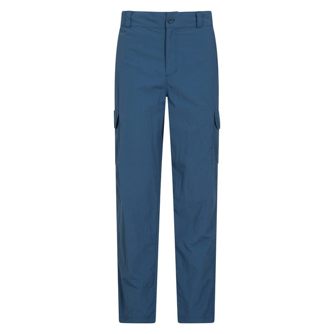 Blue - Front - Mountain Warehouse Mens Explore Regular Pants