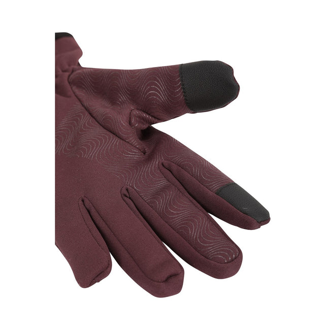Purple - Side - Mountain Warehouse Womens-Ladies Spray Panelled Gloves