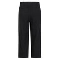 Black - Back - Mountain Warehouse Womens-Ladies Skye Linen Blend Capri