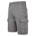 Gray - Lifestyle - Mountain Warehouse Mens Outback Washed Cargo Shorts