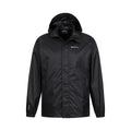 Black - Pack Shot - Mountain Warehouse Mens Pakka II Waterproof Jacket