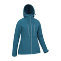 Teal - Side - Mountain Warehouse Womens-Ladies Direction Recycled Soft Shell Jacket