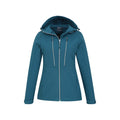 Teal - Pack Shot - Mountain Warehouse Womens-Ladies Direction Recycled Soft Shell Jacket