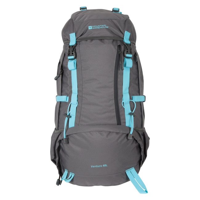 Gray-Pale Blue - Front - Mountain Warehouse Venture Knapsack