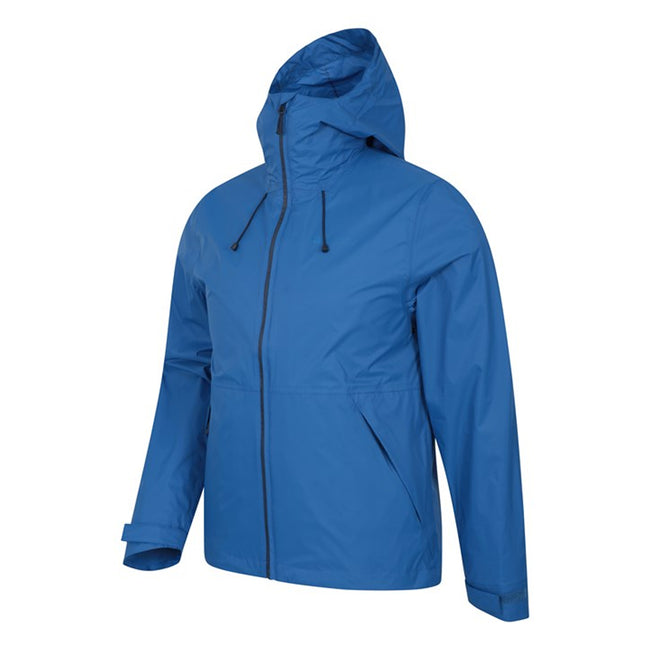 Cobalt Blue - Lifestyle - Mountain Warehouse Mens Swerve Packaway Waterproof Jacket