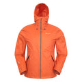 Burnt Orange - Front - Mountain Warehouse Mens Swerve Packaway Waterproof Jacket