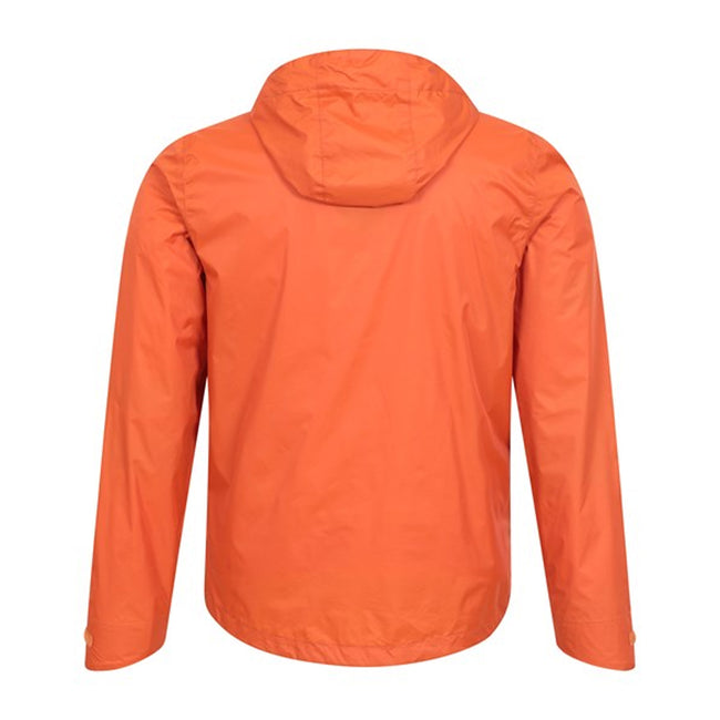 Burnt Orange - Side - Mountain Warehouse Mens Swerve Packaway Waterproof Jacket