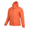Burnt Orange - Lifestyle - Mountain Warehouse Mens Swerve Packaway Waterproof Jacket