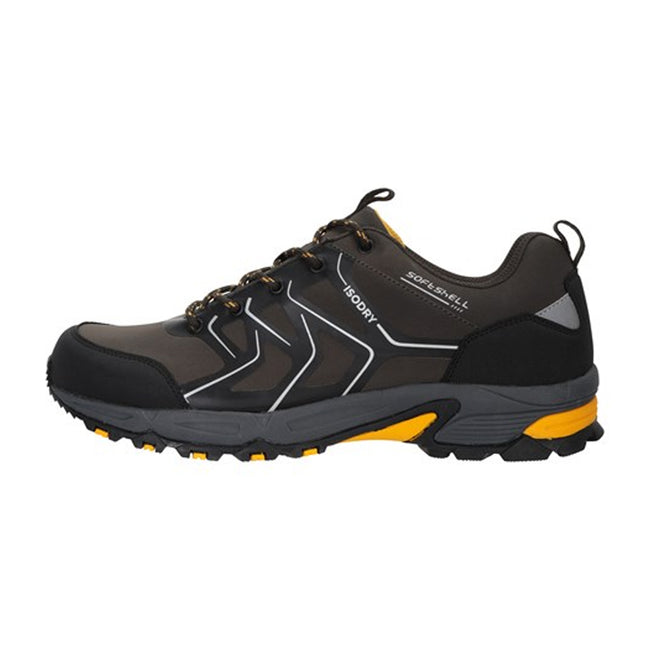 Green - Pack Shot - Mountain Warehouse Mens Shadow Softshell Waterproof Walking Shoes