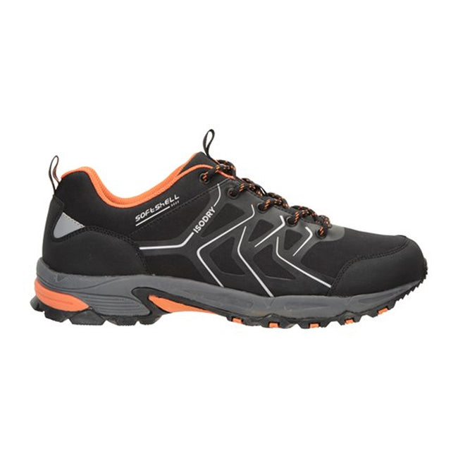 Black - Back - Mountain Warehouse Mens Shadow Softshell Waterproof Walking Shoes