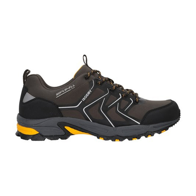 Green - Back - Mountain Warehouse Mens Shadow Softshell Waterproof Walking Shoes