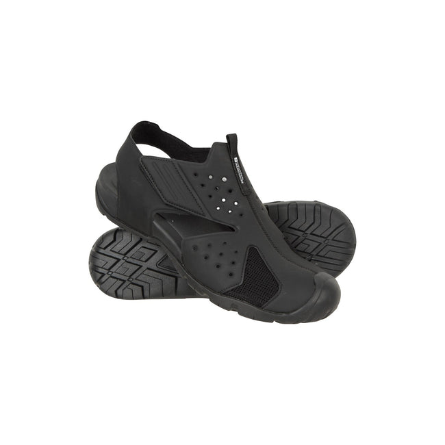 Black - Close up - Mountain Warehouse Mens Coast Sandals